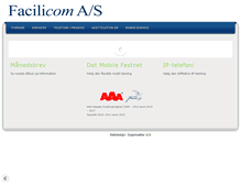 Tablet Screenshot of facilicom.dk